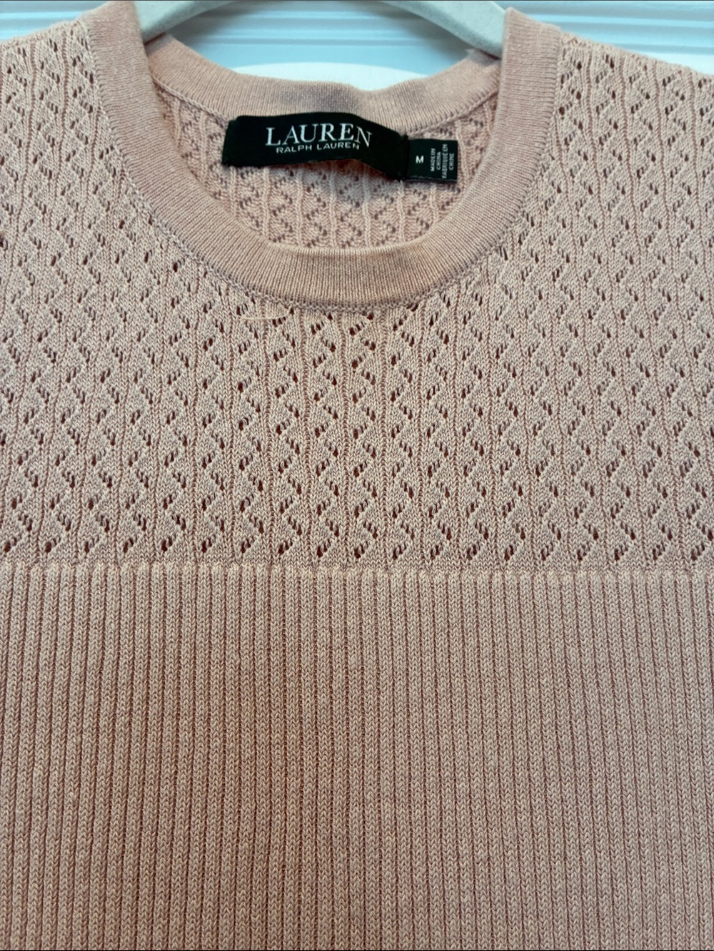 Lauren Ralph Lauren Blush Pink Knit Fit-and-Flare Dress - Picture 3 of 6